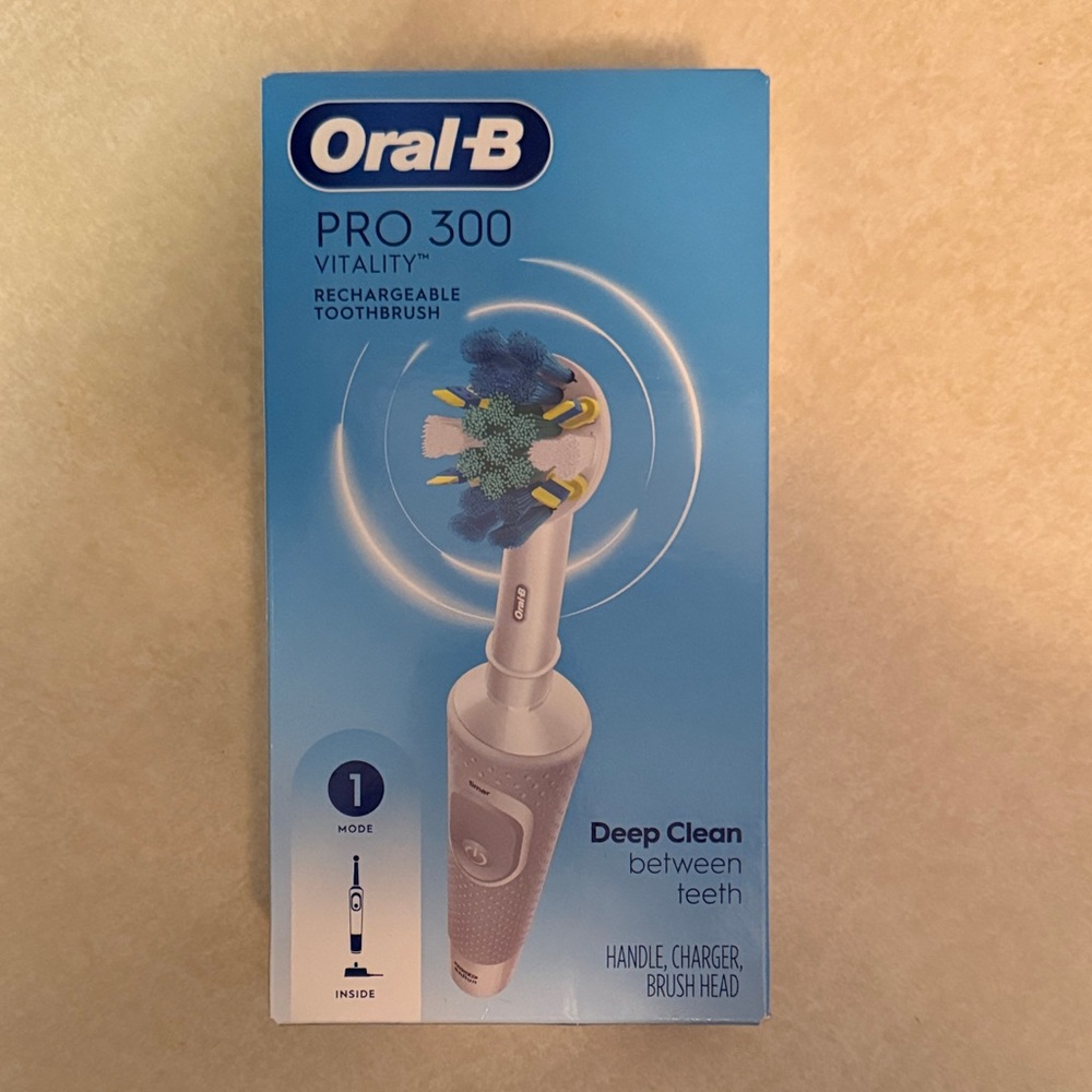 Oral-B Pro 300 Vitality Rechargeable Toothbrush - White